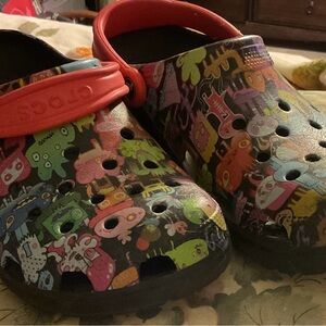 CROCS Women’s colorful cartoon Crocs  Shoes  W11/M9